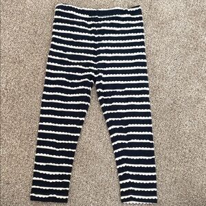 Victoria Beckham for Target Kids Leggings - Black and White Scallop Stripes